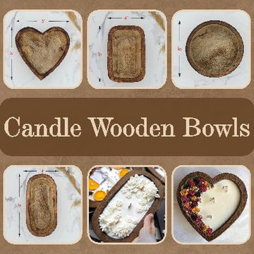 Candle Wooden Bowls