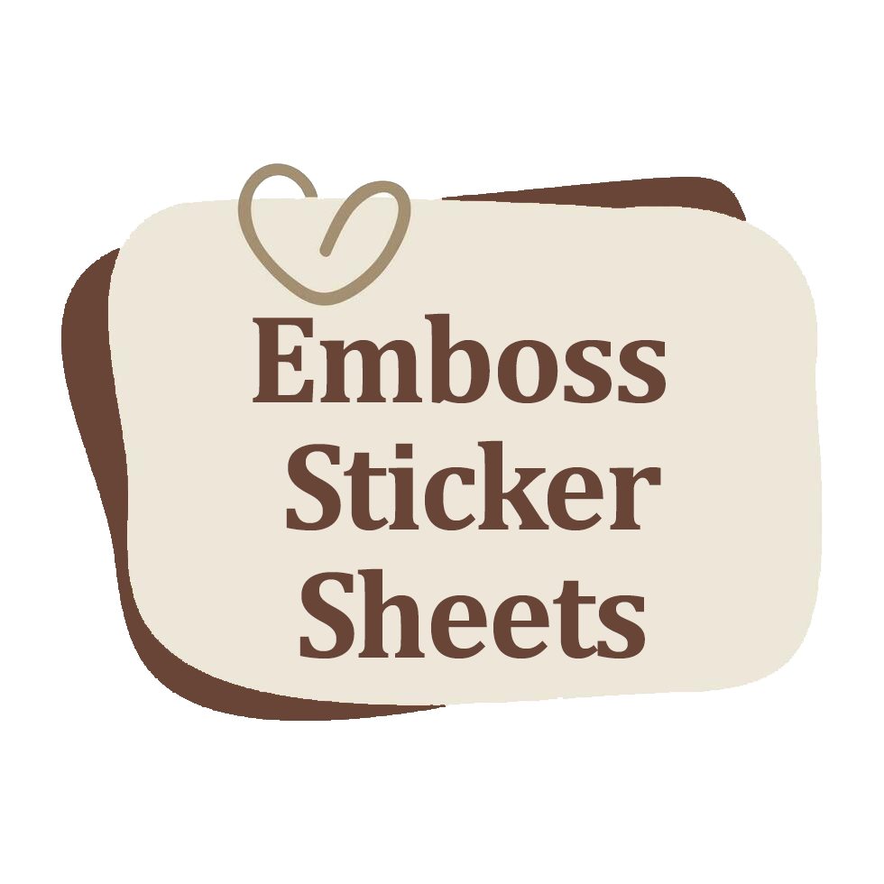 Emboss Sticker Sheets