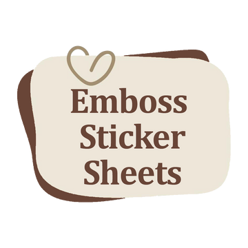 Emboss Sticker Sheets
