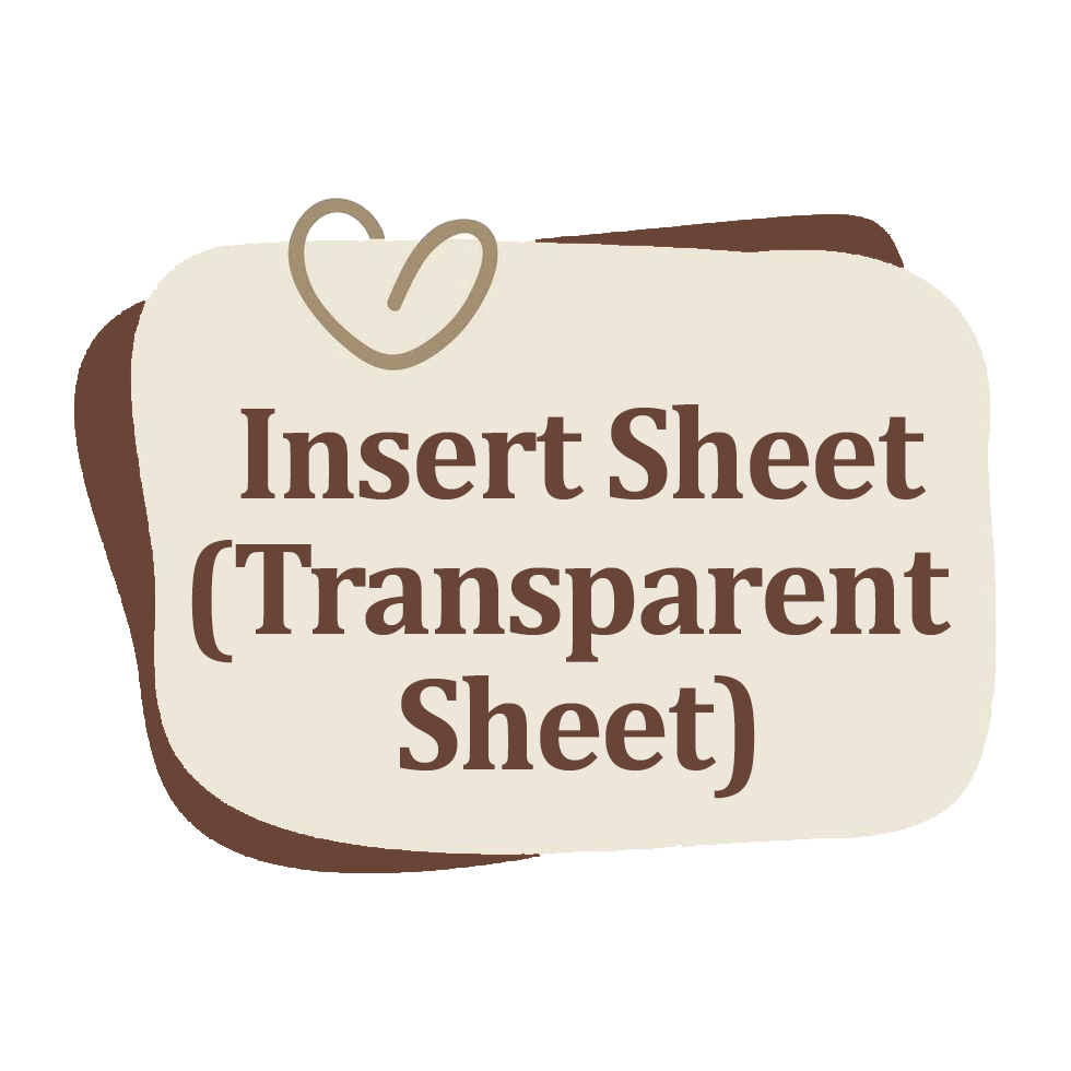Insert Sheet (Transparent Sheet)