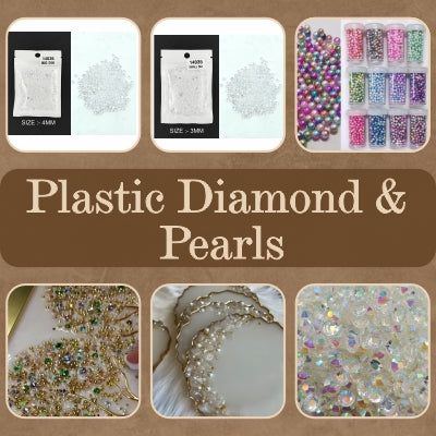 Plastic Diamond & Pearls