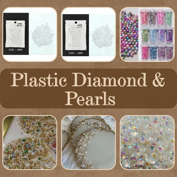 Plastic Diamond & Pearls