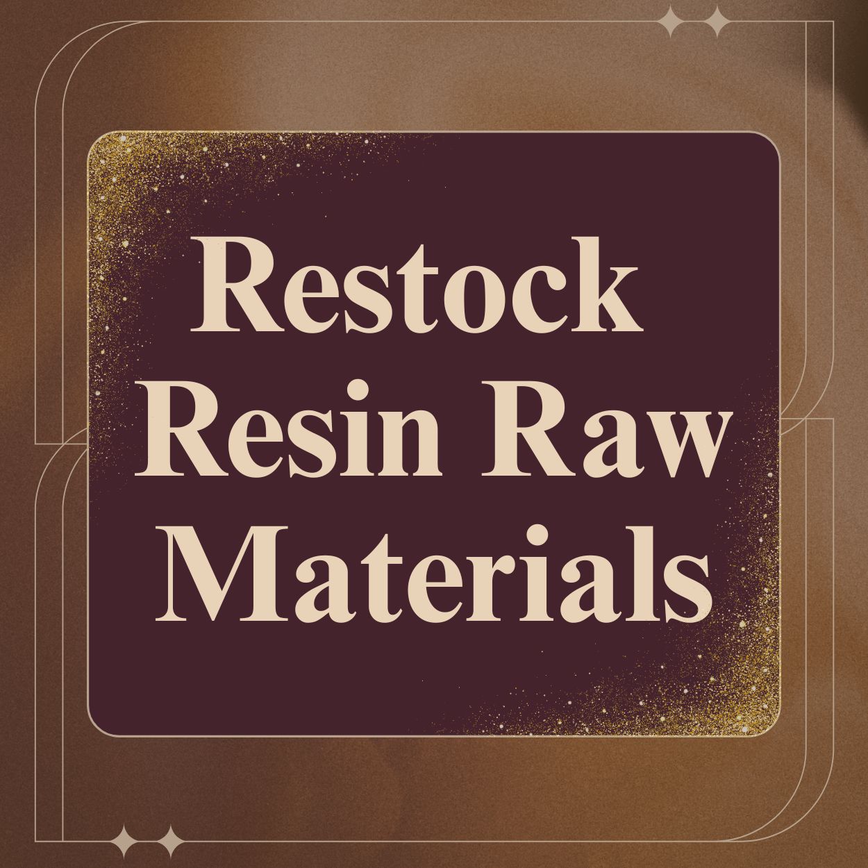 Restock Resin Raw Materials
