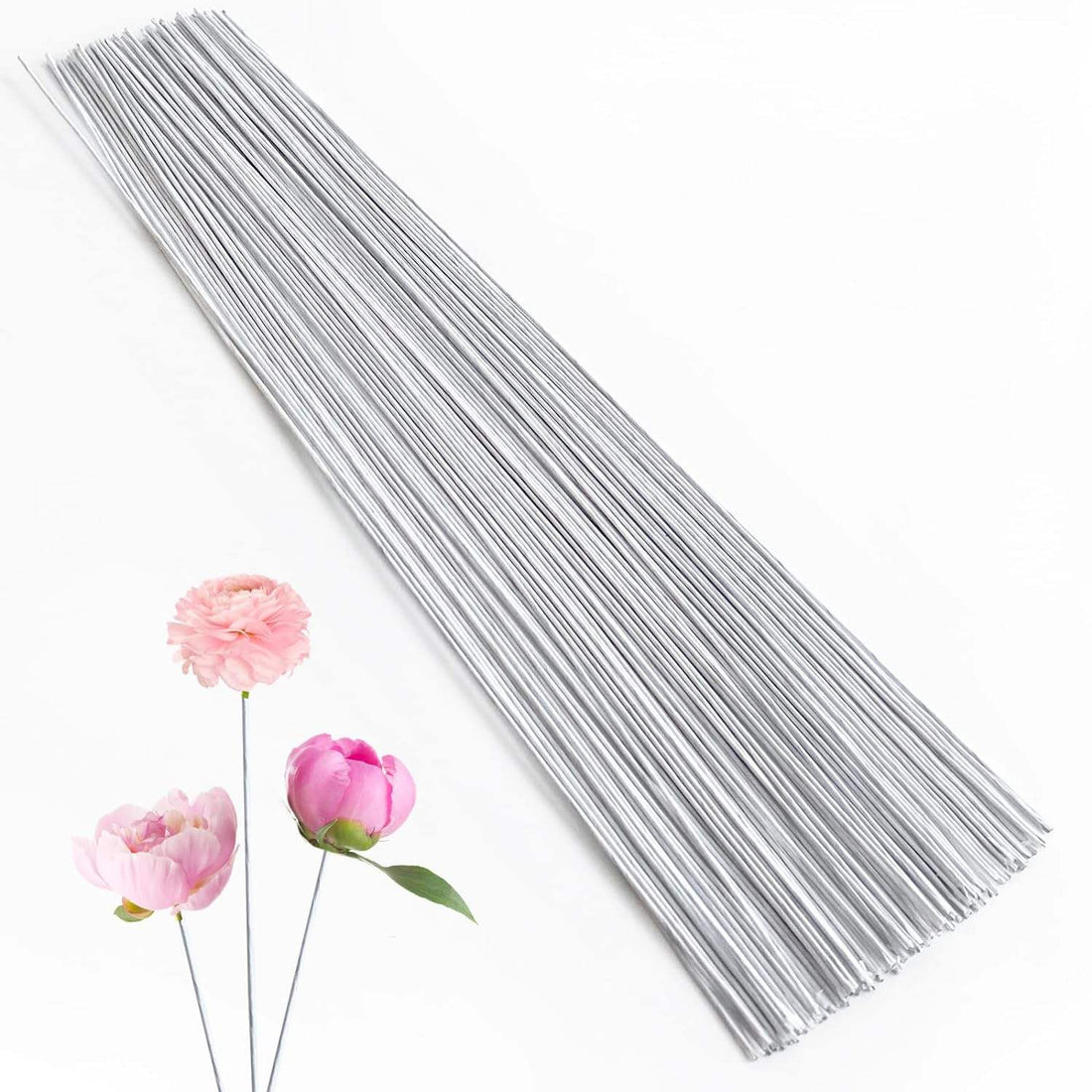 Crafteria 1.2mm Paper Coated White Stem Wire 100Gram