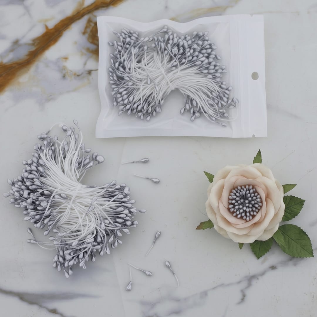 Crafteria Metallic Silver IMP Polons For Flower Element