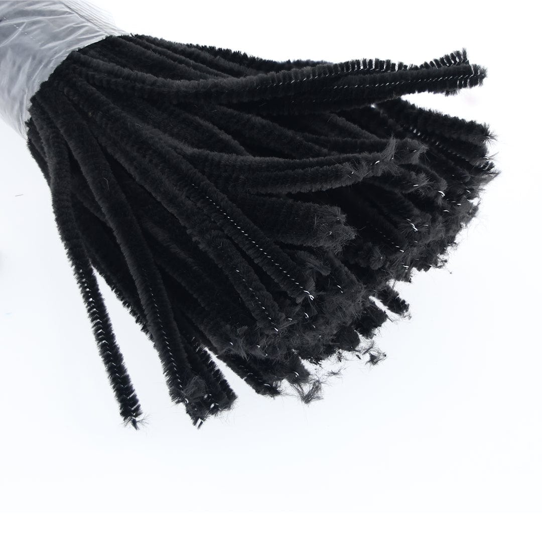 Crafteria Black Pipe Cleaner Regular Colour (100Pcs/Pack)