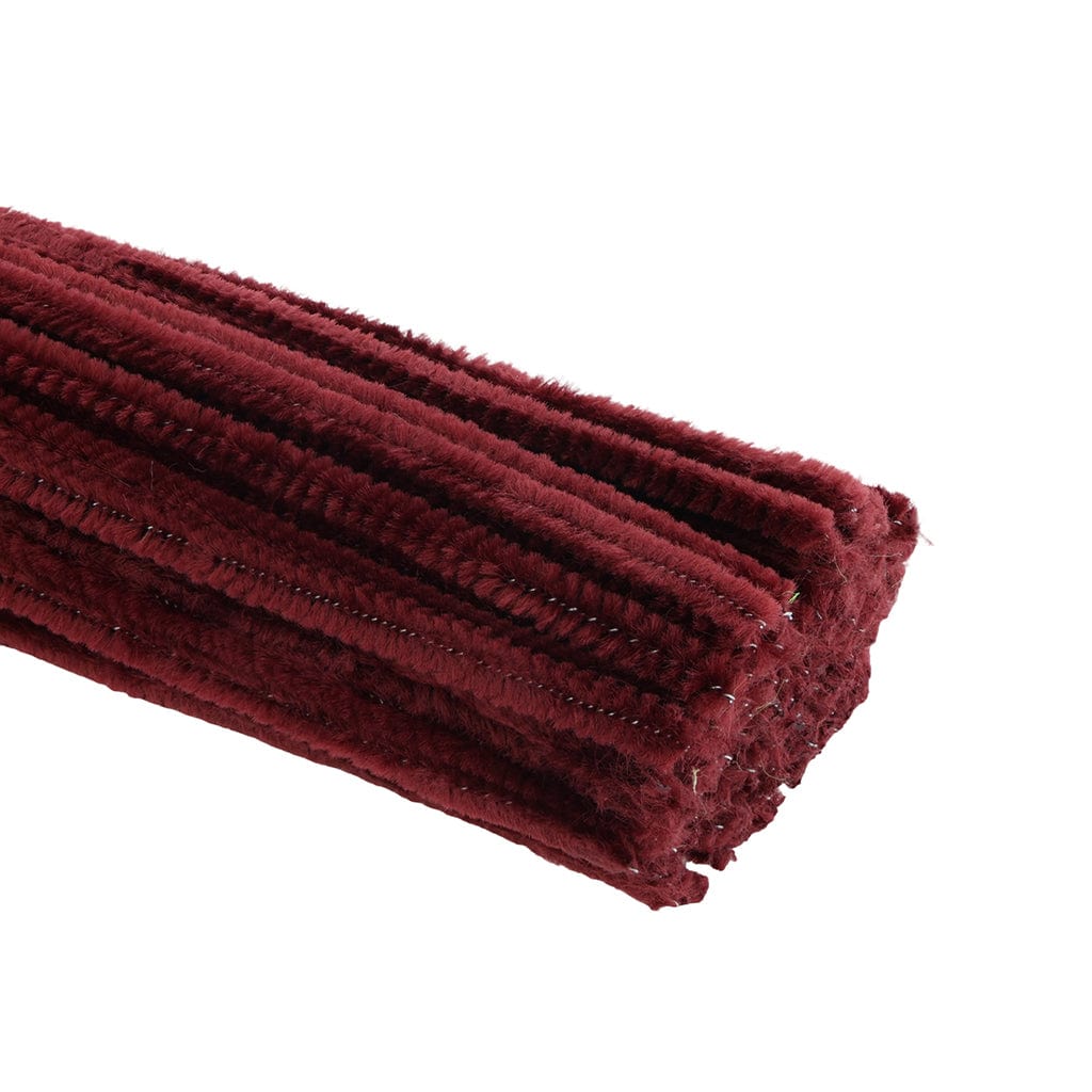 Crafteria Maroon Pipe Cleaner Regular Colour (100Pcs/Pack)