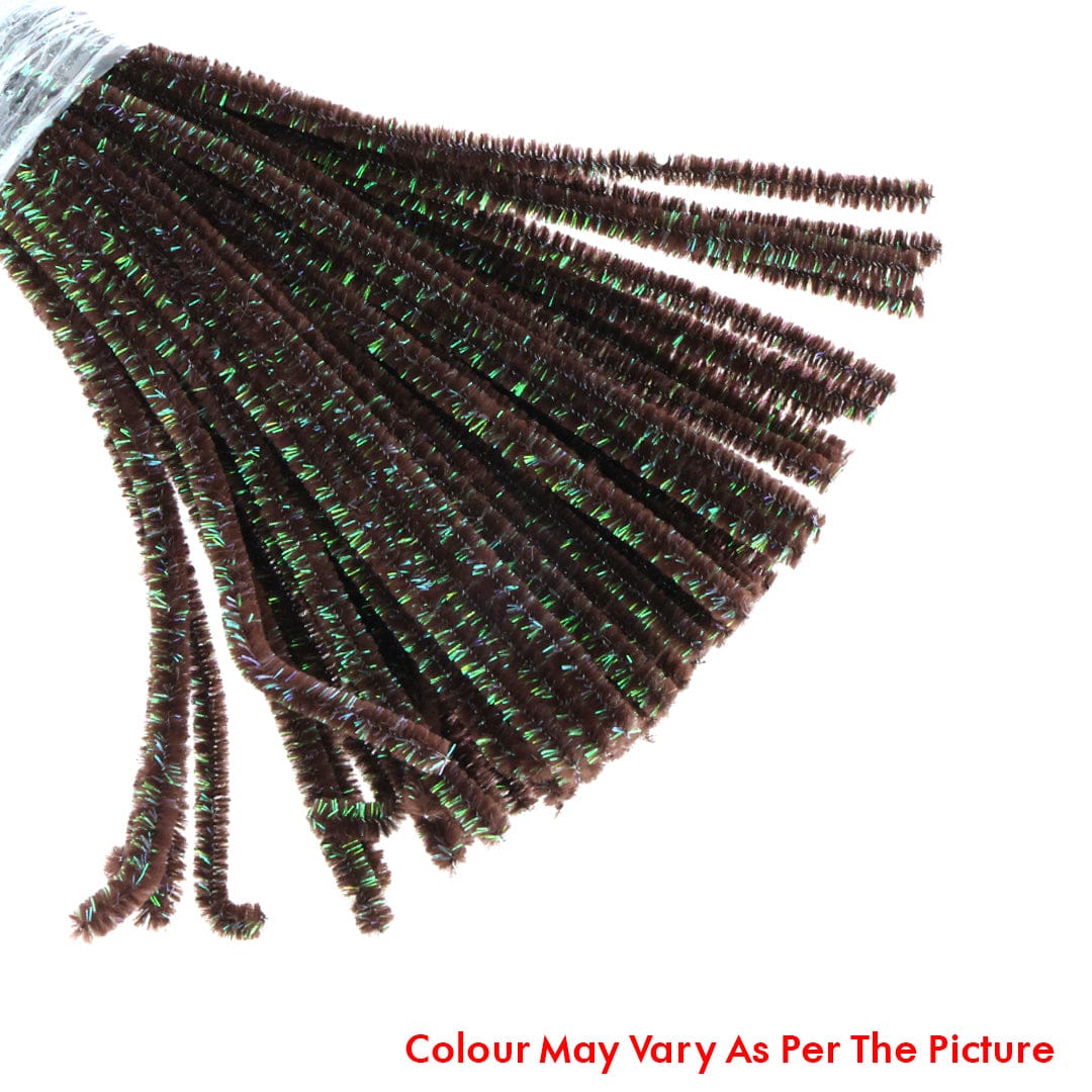 Crafteria Dark Brown Shimmer Pipe Cleaner (100Pcs Approx.)