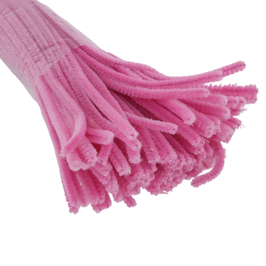 Crafteria Fark Pink Pipe Cleaner Regular Colour (100Pcs/Pack)