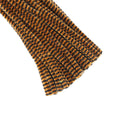 Crafteria G.Yellow & D.Brown Chenille Stripe Pipe Cleaners