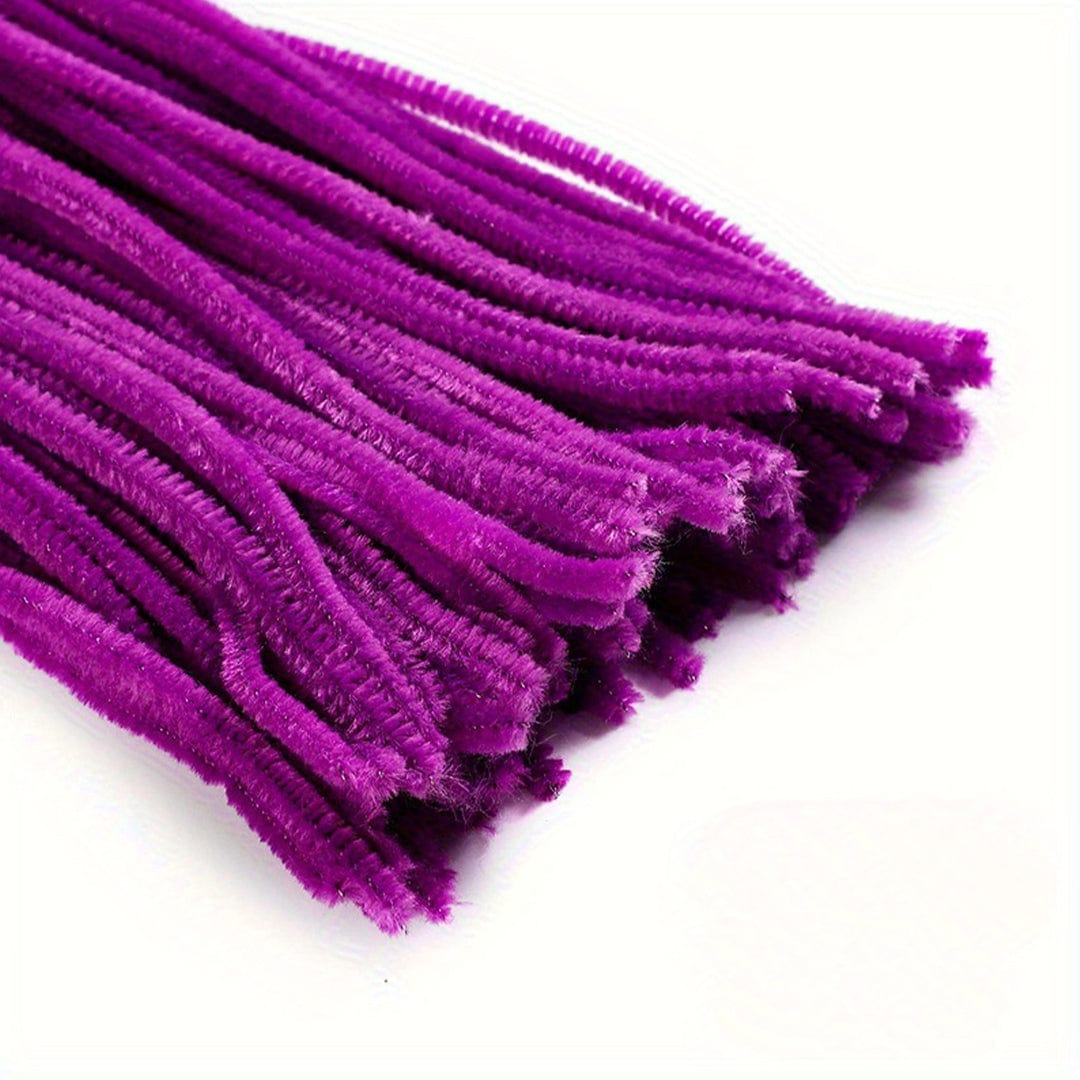Crafteria Purple Pipe Cleaner Regular Colour (100Pcs/Pack)