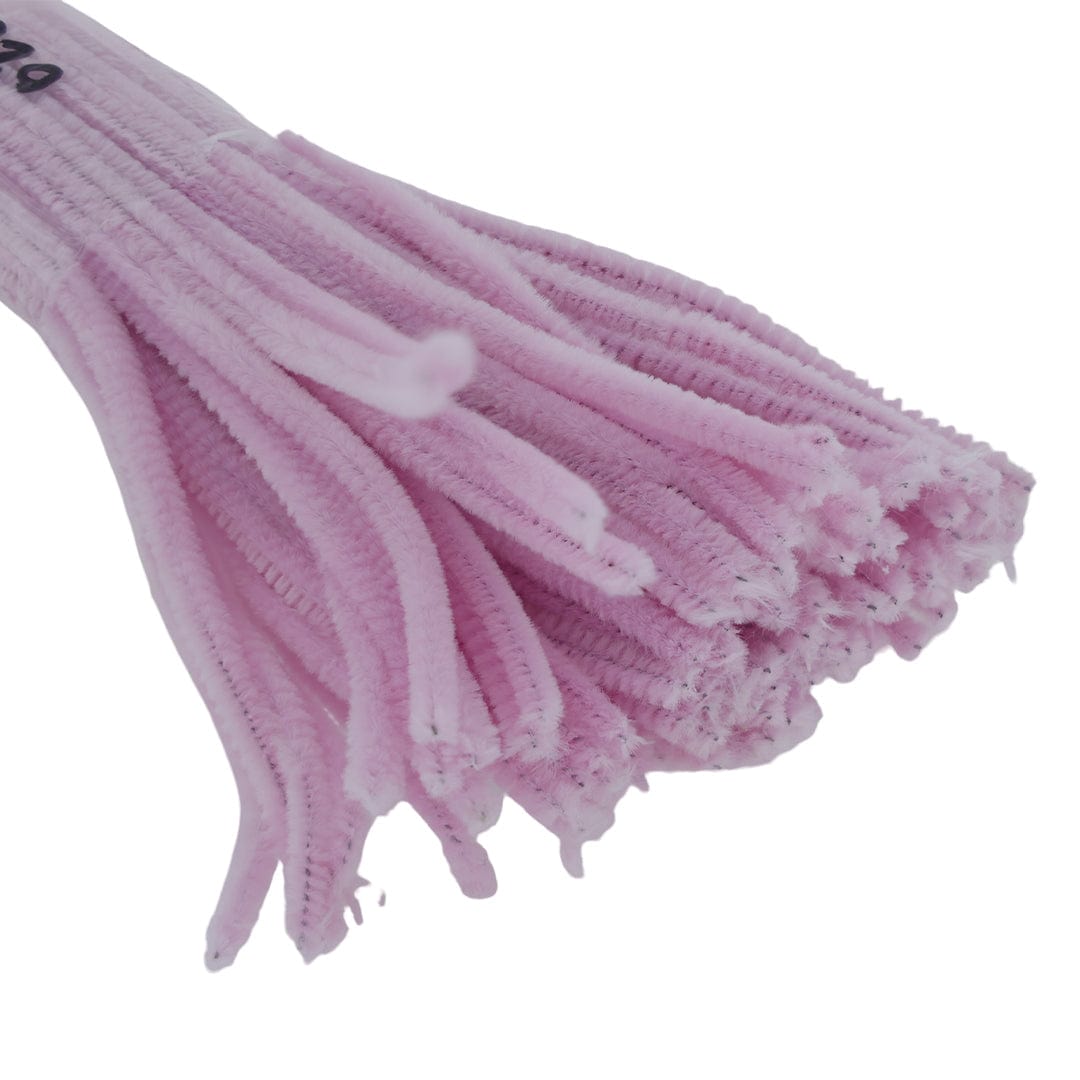 Crafteria Light Pink Pipe Cleaner Regular Colour (100Pcs/Pack)