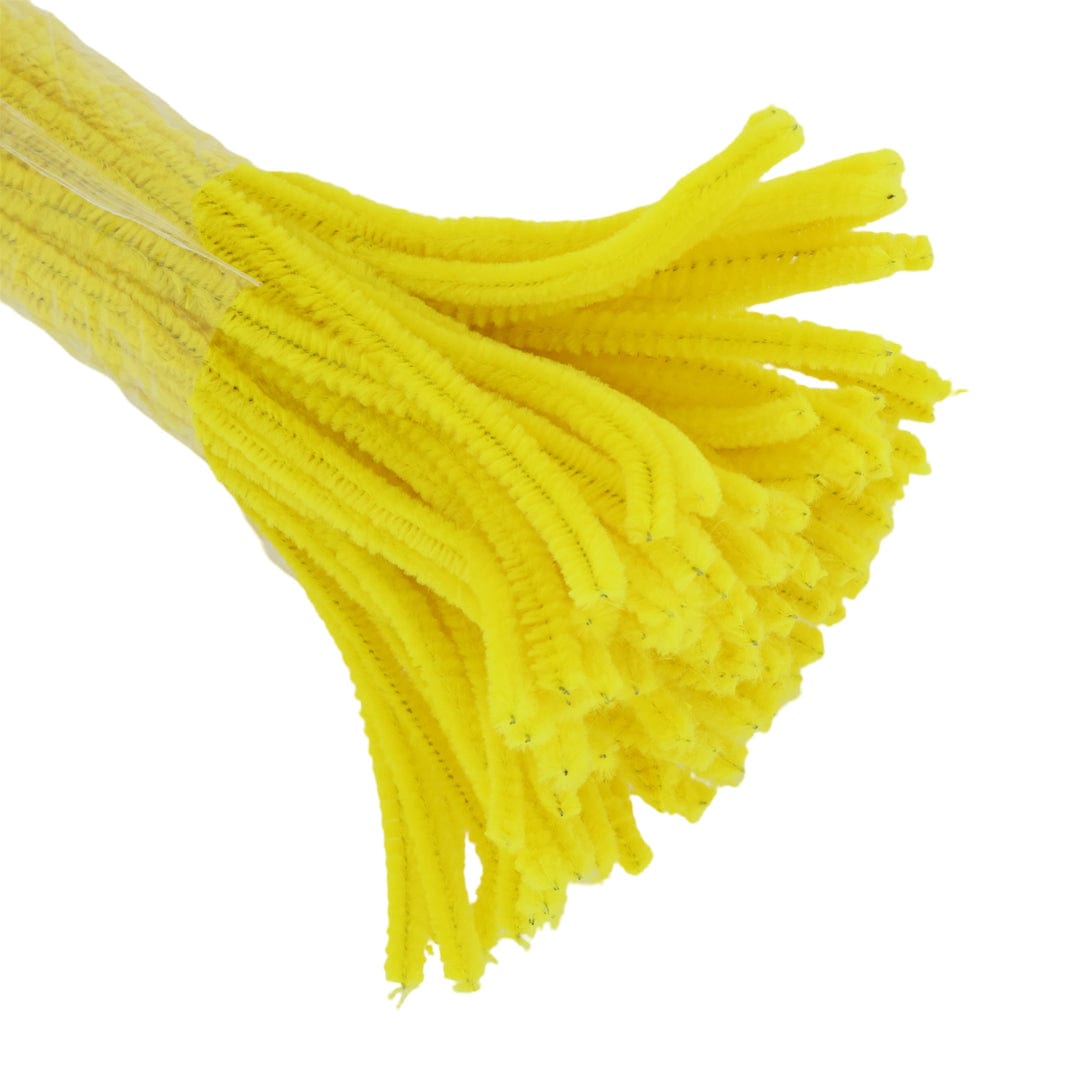 Crafteria Chorme yellow Pipe Cleaner Regular Colour (100Pcs/Pack)