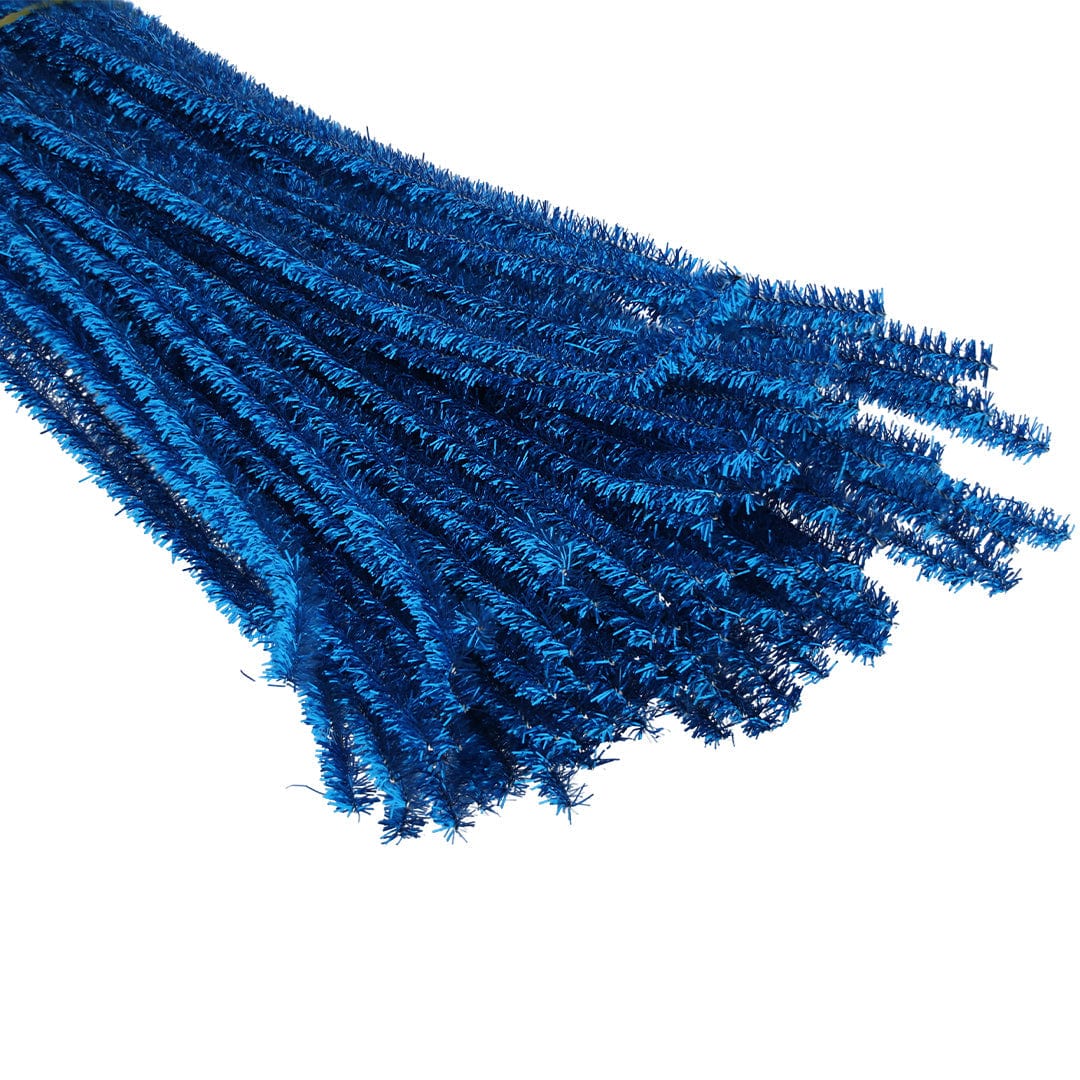 Crafteria Royal Blue Pipe Cleaner Zari Mix Colour (100Pcs/Pack)
