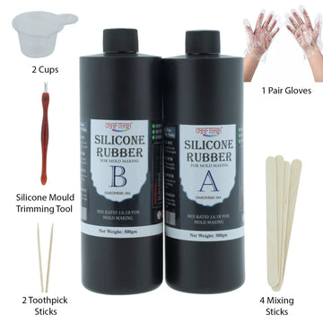 My Store RESIN Silicon Rubber Mould Making Kit  1Kg