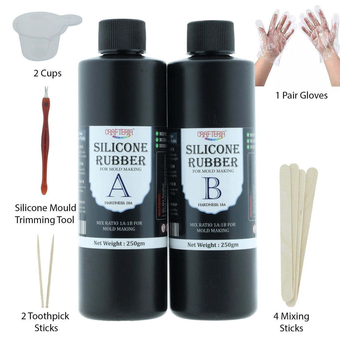 My Store RESIN Silicon Rubber Mould Making Kit  500Gms