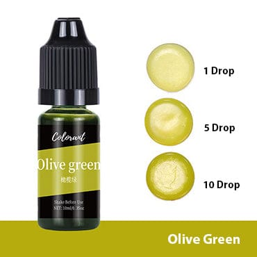 My Store RESIN Olive Green Single Colour Colorant For Soap & Candle