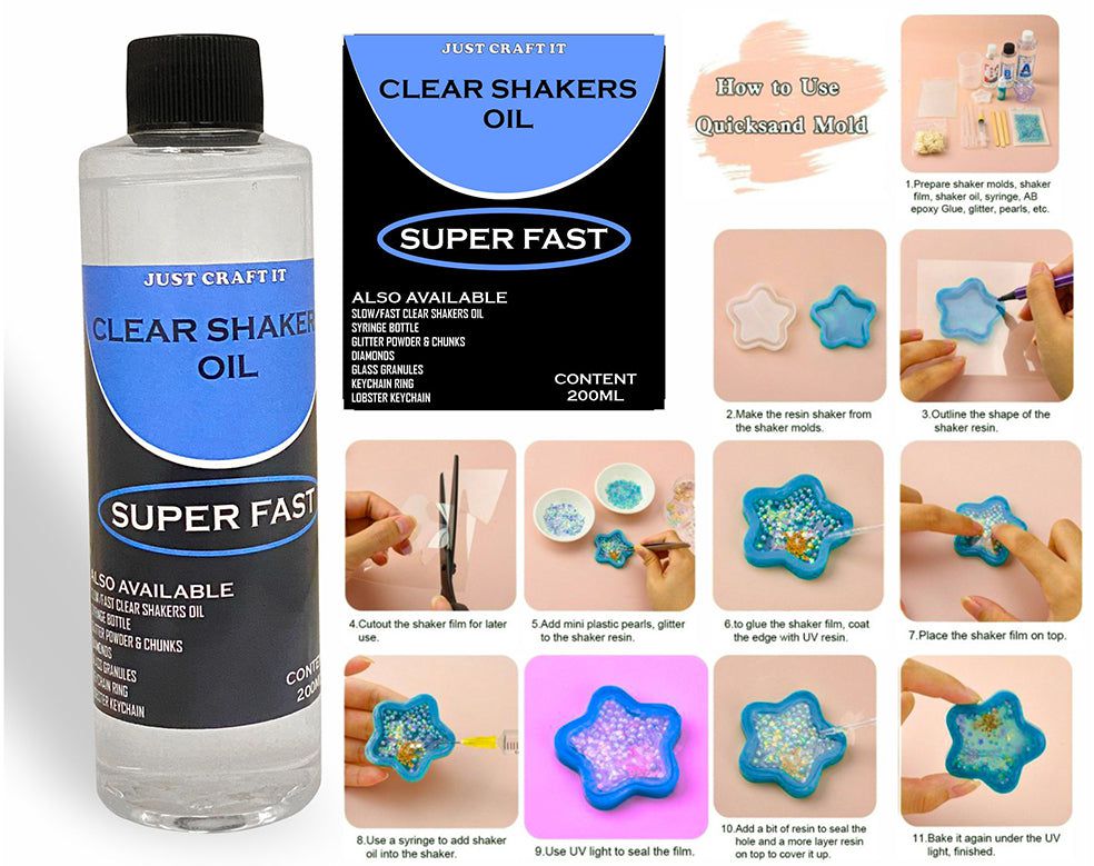 Crafteria RESIN Super Fast CLEAR SHAKER OIL (200ML)