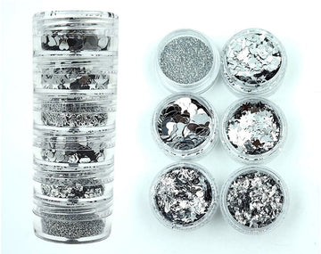 my store GLITTER & CHUNKS 6 IN 1 GLITTER & CHUNKS SILVER