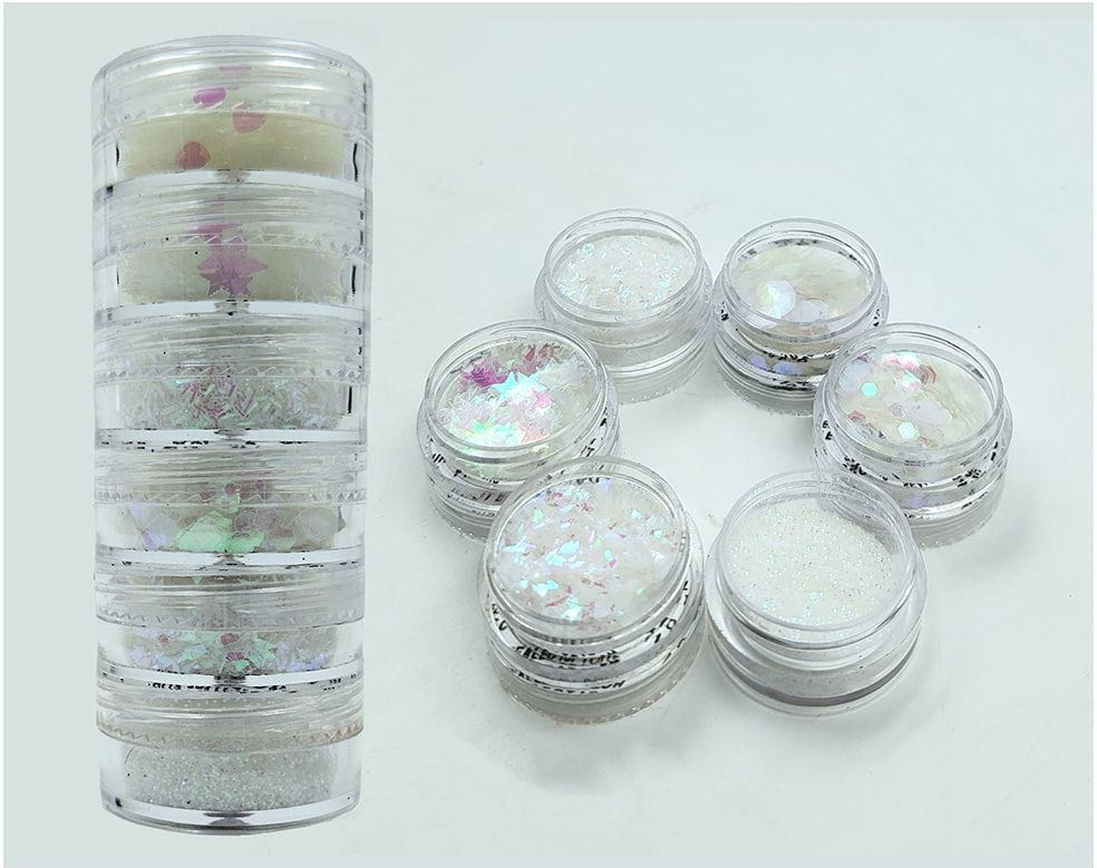 my store GLITTER & CHUNKS 6 IN 1 GLITTER & CHUNKS HOLO WHITE