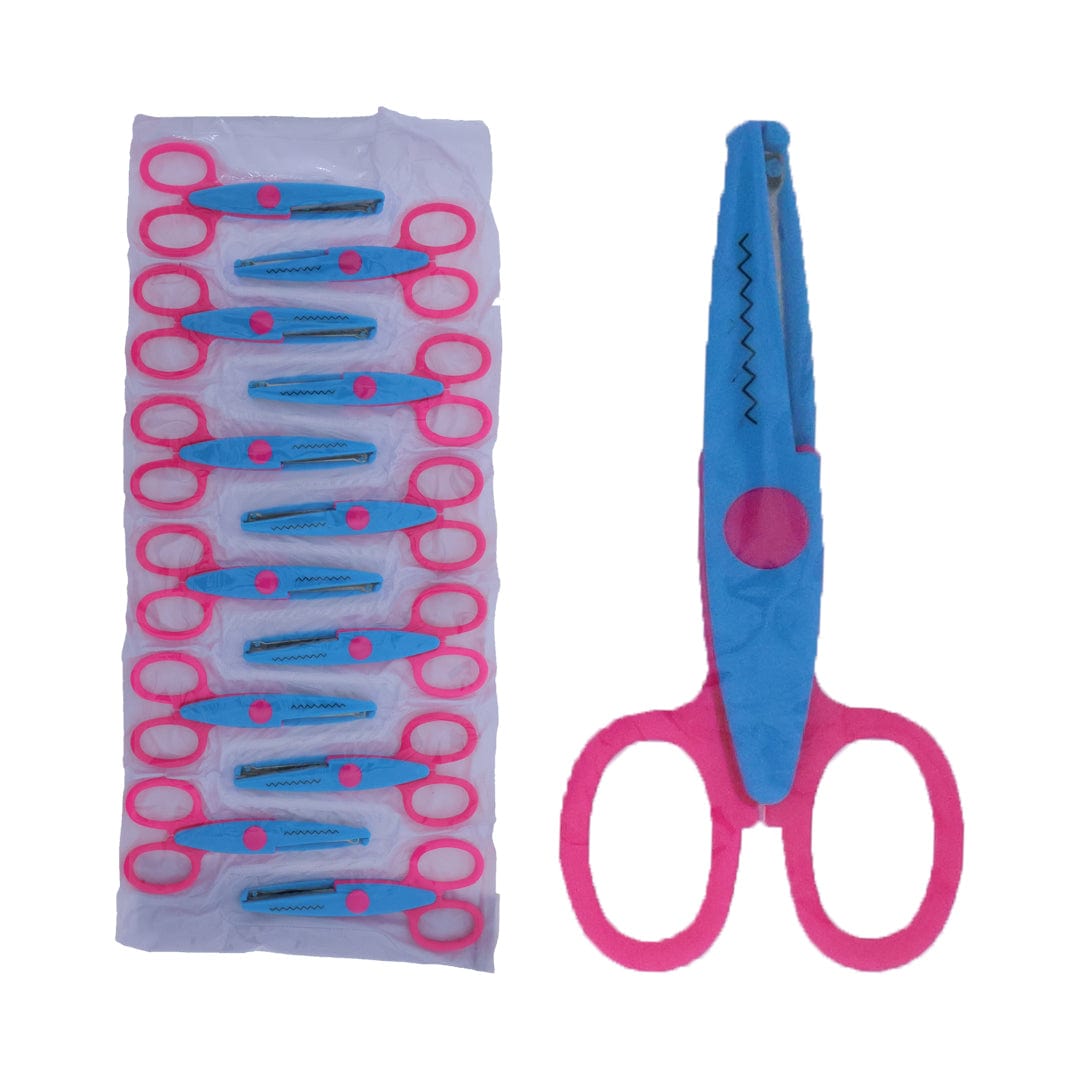 Crafteria 12Pcs Single Design Craft Scissor Set