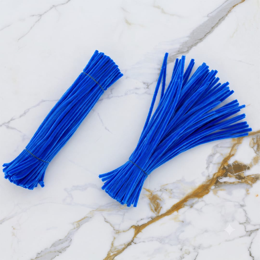Crafteria Cobalt Blue Premium Pipe Cleaners (8MM Approx.)