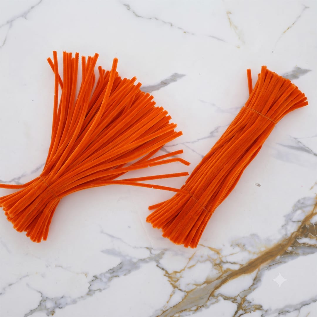 Crafteria Burnt Orange Premium Pipe Cleaners (8MM Approx.)