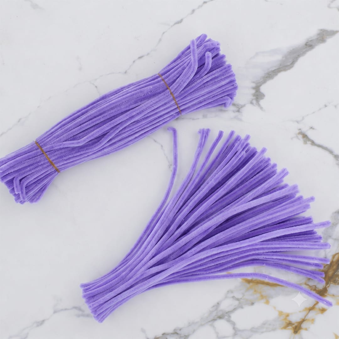 Crafteria Lavender Premium Pipe Cleaners (8MM Approx.)