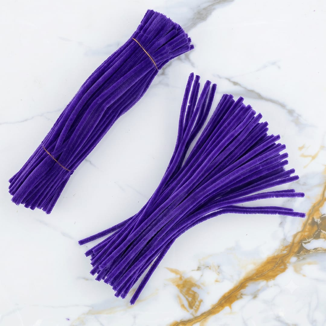 Crafteria Purple Premium Pipe Cleaners (8MM Approx.)