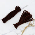 Crafteria Chocolate Brown Premium Pipe Cleaners (8MM Approx.)