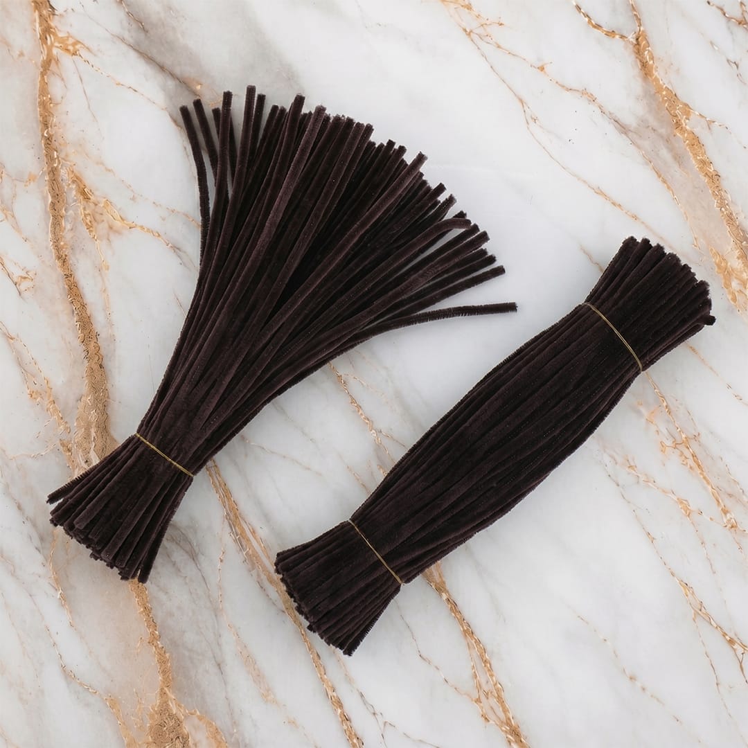Crafteria Dark Brown Premium Pipe Cleaners (8MM Approx.)