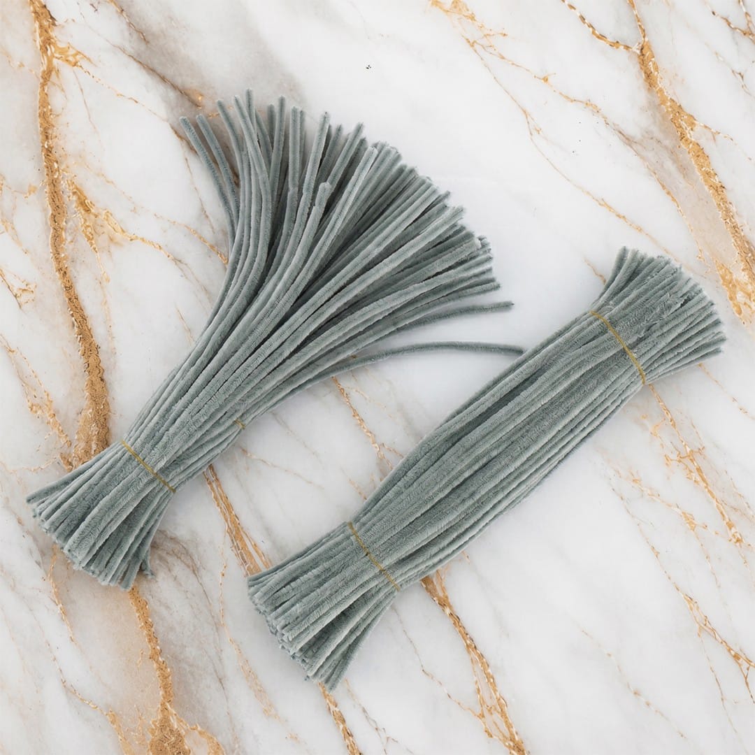 Crafteria Grey Premium Pipe Cleaners (8MM Approx.)