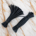 Crafteria Charcoal Grey Premium Pipe Cleaners (8MM Approx.)