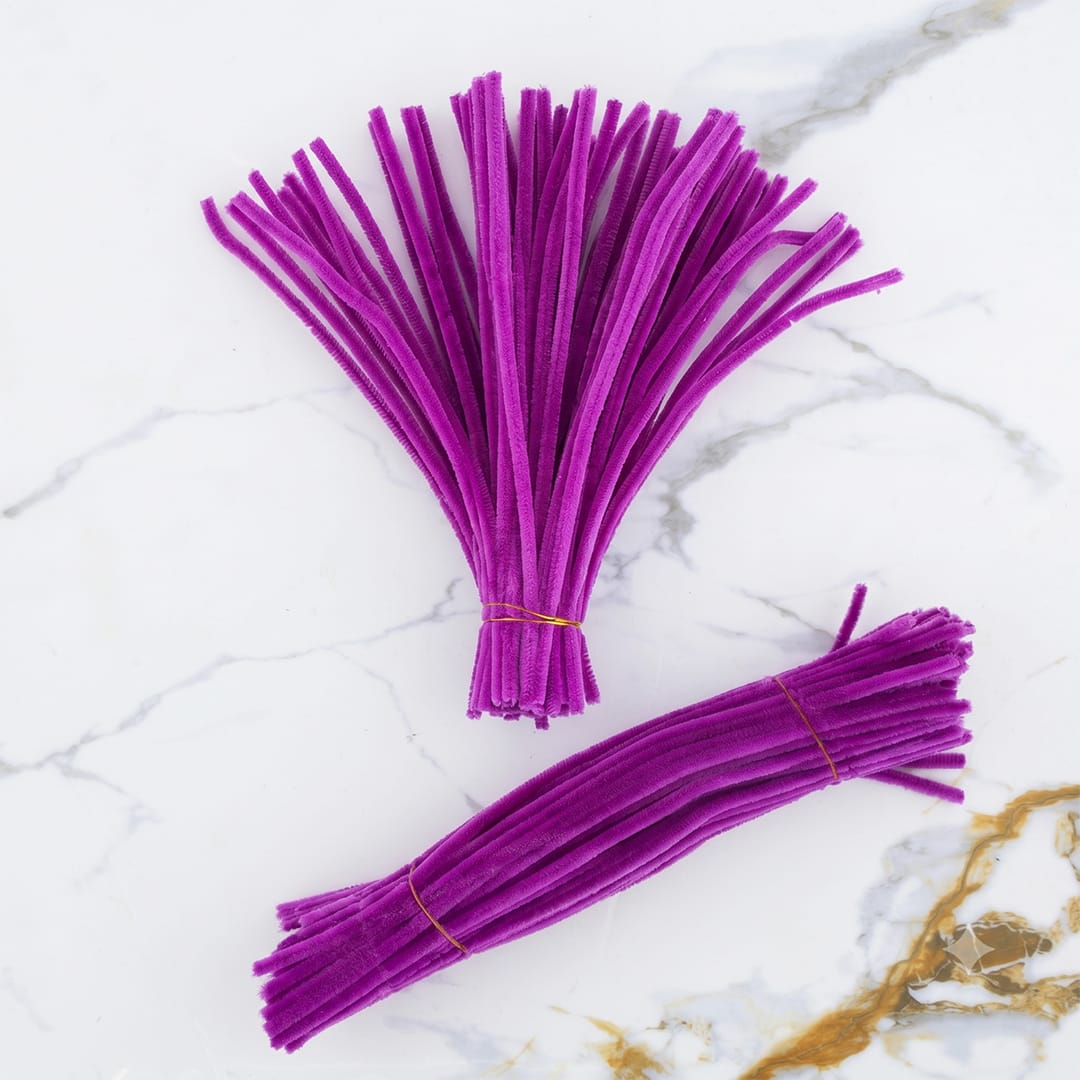 Crafteria Plum Purple Premium Pipe Cleaners (8MM Approx.)