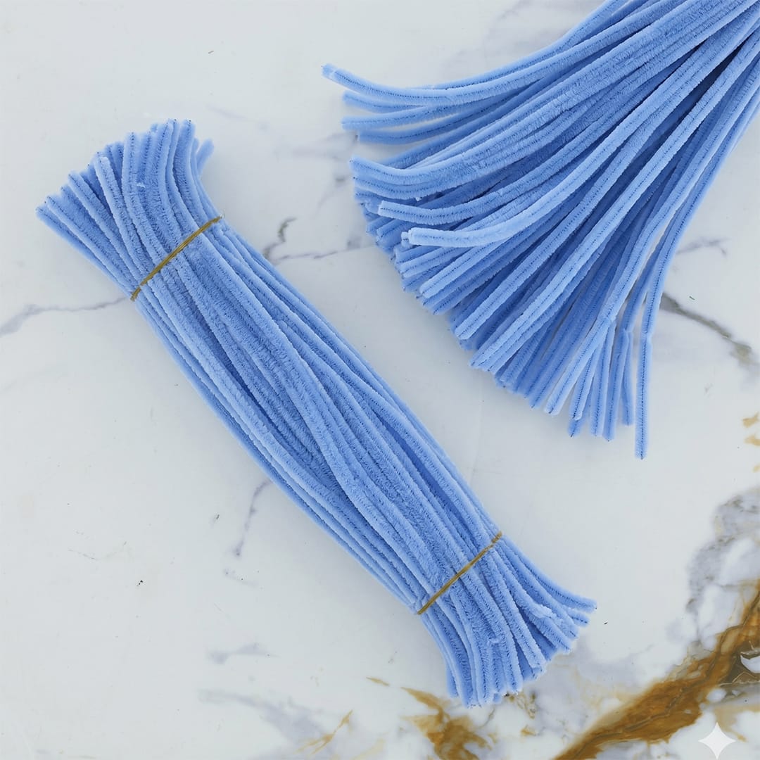 Crafteria Polo Blue Premium Pipe Cleaners (8MM Approx.)