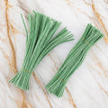 Crafteria Spring Rain Green Premium Pipe Cleaners (8MM Approx.)