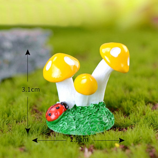 my store MINIATURE MINI YELLOW MUSHROOM MINIATURE