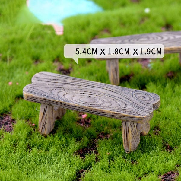 my store MINIATURE MINI WOODEN BENCH MINIATURE