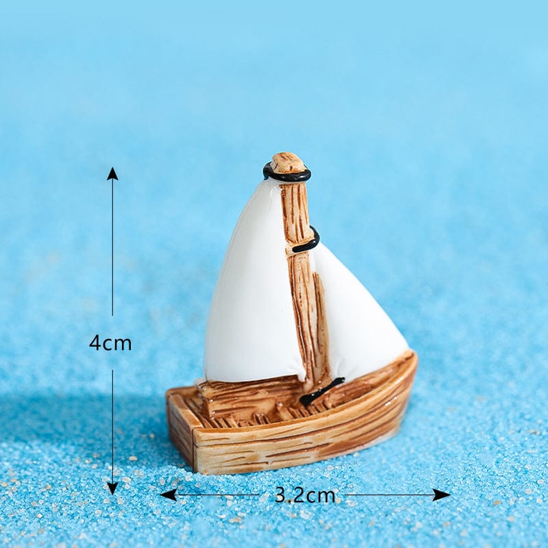 my store MINIATURE WOODEN SAIL BOAT MINIATURE