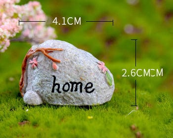 my store MINIATURE STONE WITH HOME TEXT MINIATURE