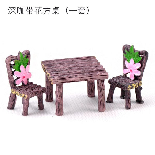 my store MINIATURE WOODEN TABLE & CHAIR MINIATURE