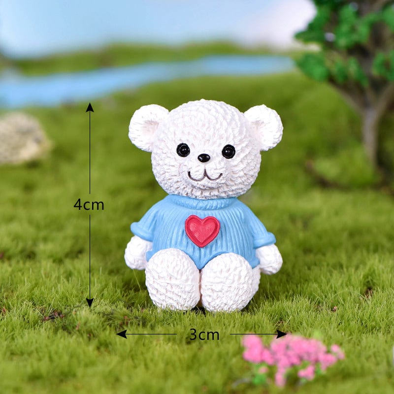 my store MINIATURE WHITE TEDDY BEAR WITH BLUE T-SHIRT MINIATURE