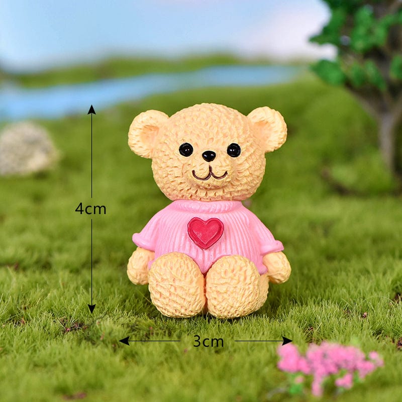 my store MINIATURE CREAM TEDDY BEAR WITH PINK T-SHIRT MINIATURE