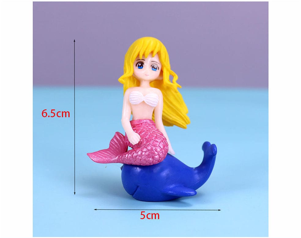 my store MINIATURE MERMAID SEATING ON DOLPHIN MINIATURE