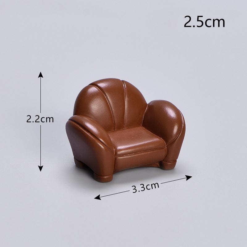 my store MINIATURE BROWN SOFA MINIATURE