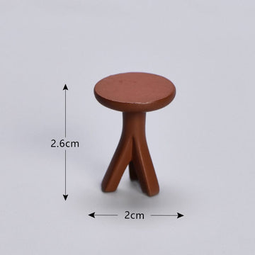 my store MINIATURE BROWN STOOL MINIATURE