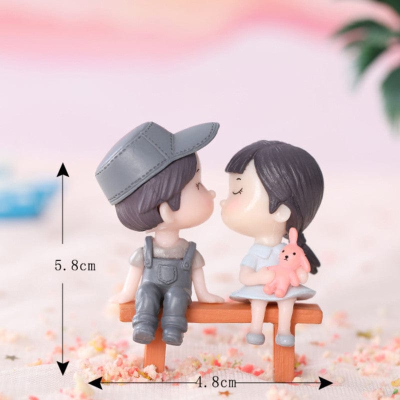 my store MINIATURE COUPLE WITH BENCH - A MINIATURE