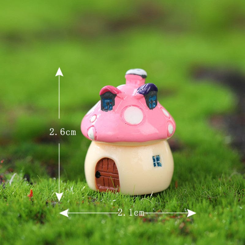 my store MINIATURE PINK MUSHROOM HOUSE MINIATURE