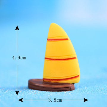 my store MINIATURE BIG YELLOW SAILBOAT MINIATURE