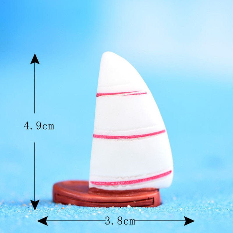 my store MINIATURE BIG WHITE SAILBOAT MINIATURE